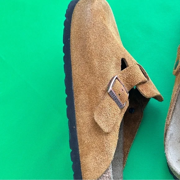 Birkenstock’s Boston soft footbed mink suede clogs Size 43 Men's 10 - Picture 5 of 16